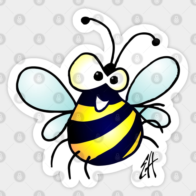 Bee Sticker by Cardvibes